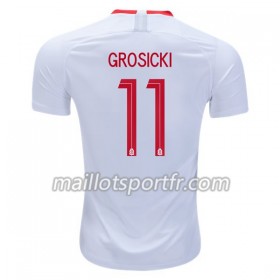 Maillot de Foot Pologne Grosicki 11 Domicile Coupe du monde 2018